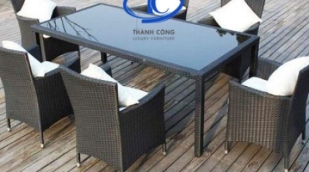Bộ ghế diana đen, bàn ăn