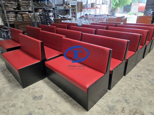 Ghế sofa băng dài bọc nệm khung MDF-15