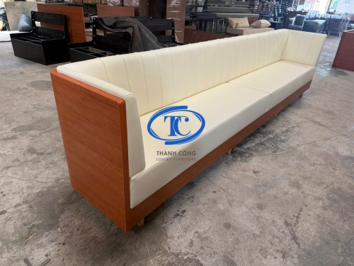 Ghế Sofa Băng Ốp Gỗ Khung Cong Cao Cấp TCL-16