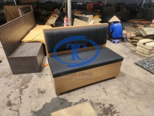 Sofa băng nhà hàng khung MDF-18